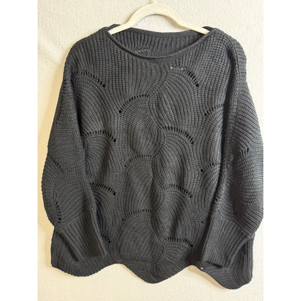 Oversized Knit Sweater Women's Extra Large Pullover Lightweight Open Knit Design